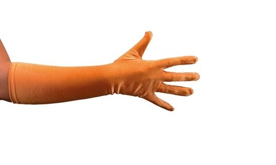 verkoop - attributen - Handschoenen - Handschoenen satijn oranje